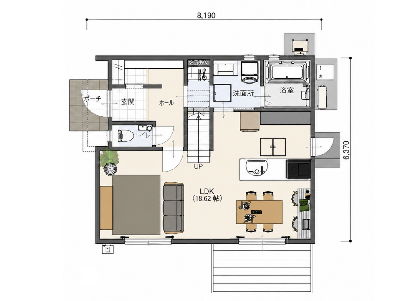 PLAN 02 1F 間取り図