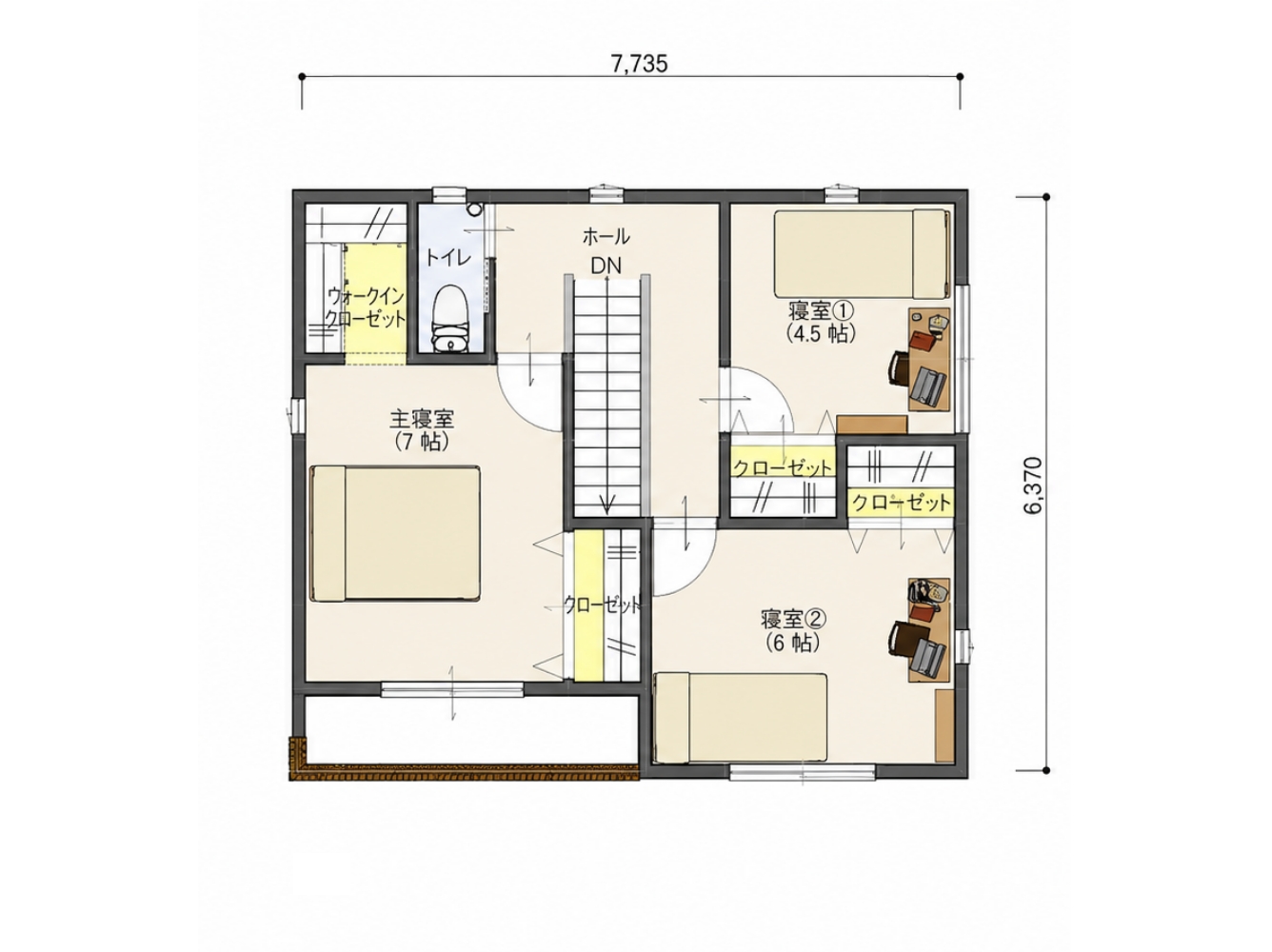 PLAN 02 2F 間取り図