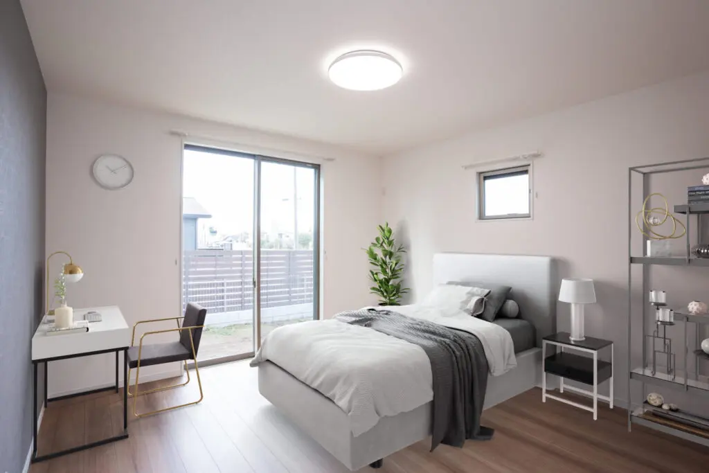 隠す工夫のある平屋住宅