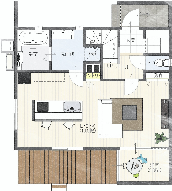 カリフォルニアスタイルの家