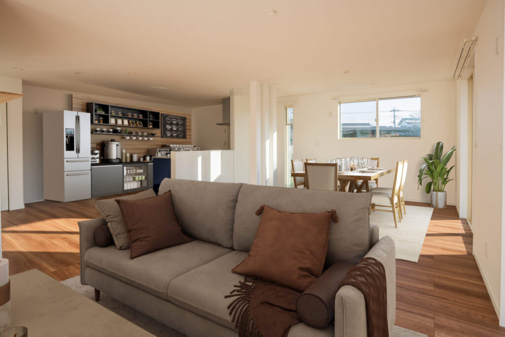 快適な平屋暮らしが叶うモダンな住まい